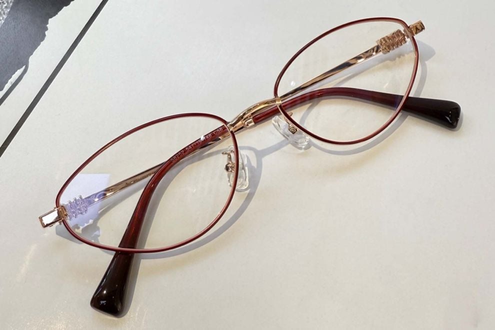 Butterfly Red Metal Glasses #BS1924-0043