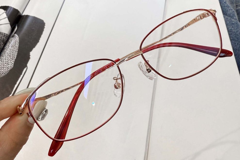 Rectangular Black Metal Glasses #BS1924-0060