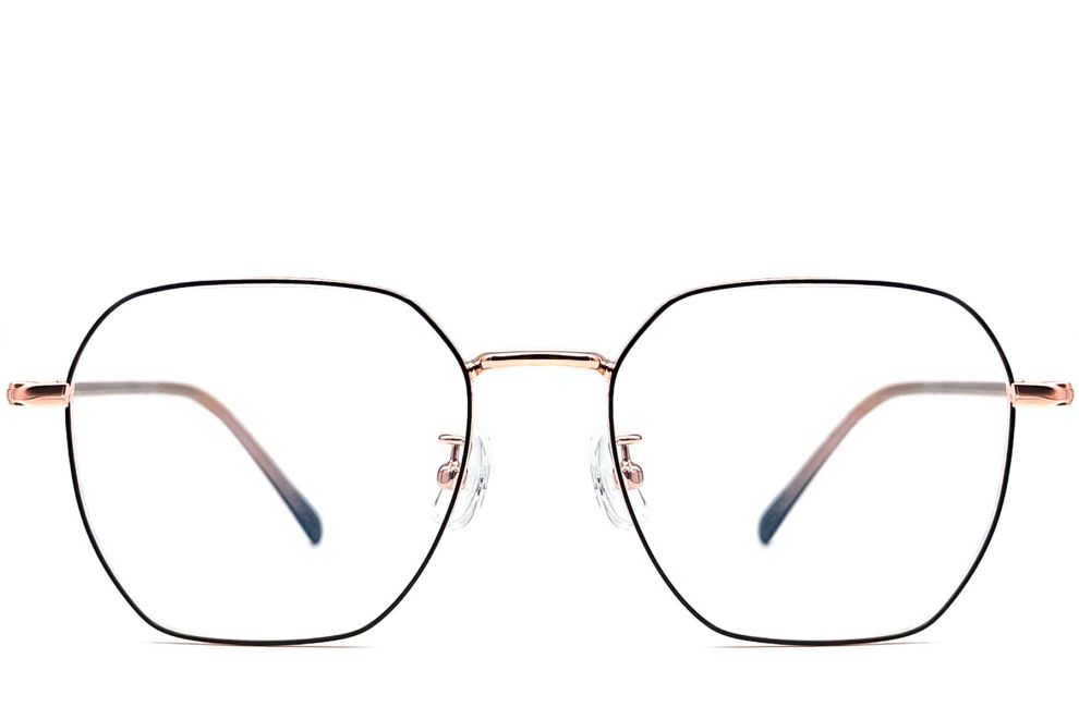 Geometric Black Metal Glasses #BS1924-0063