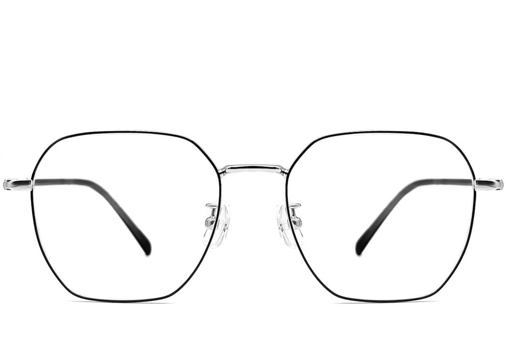 Geometric Black Metal Glasses #BS1924-0064