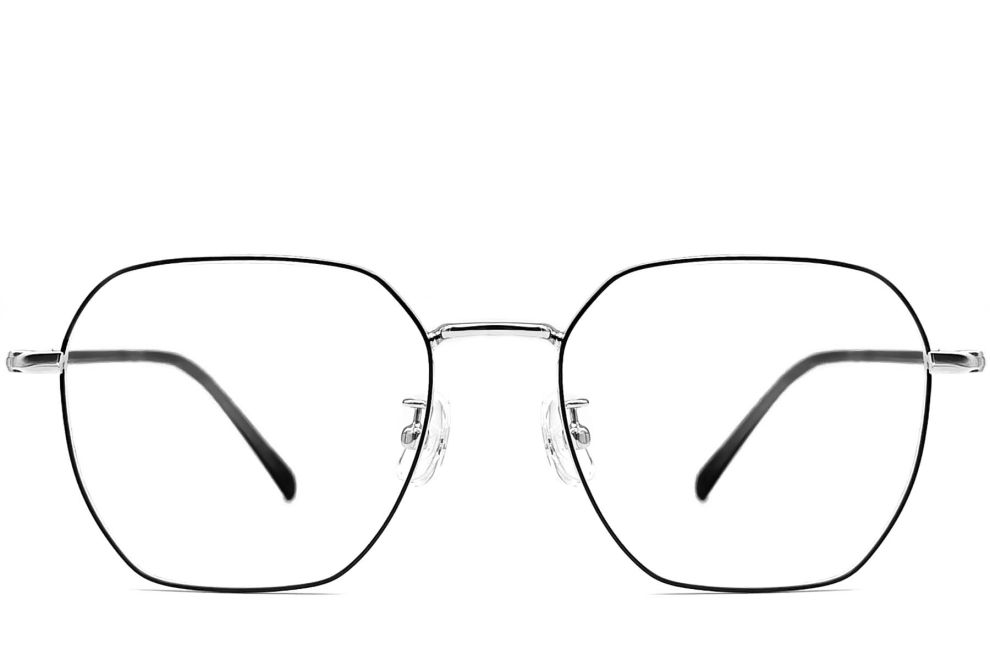 Geometric Black Metal Glasses #BS1924-0064
