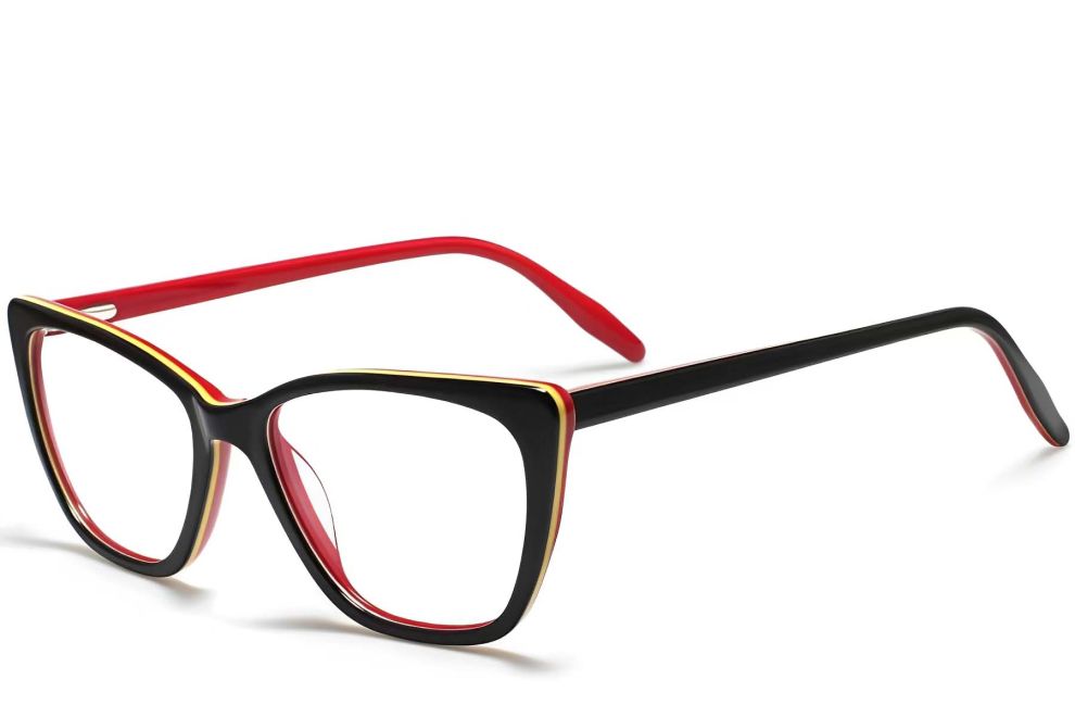 Butterfly Red Acetate Glasses #BS2012-0006