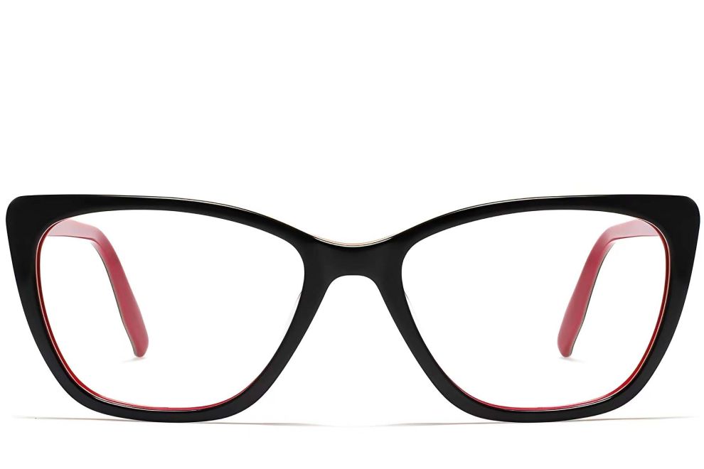 Gafas de acetato con forma de mariposa roja #BS2012-0006