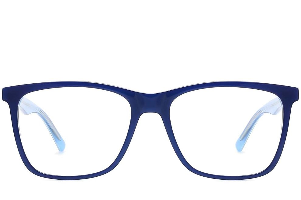 Rectangular Blue Acetate Glasses #BS2012-0024