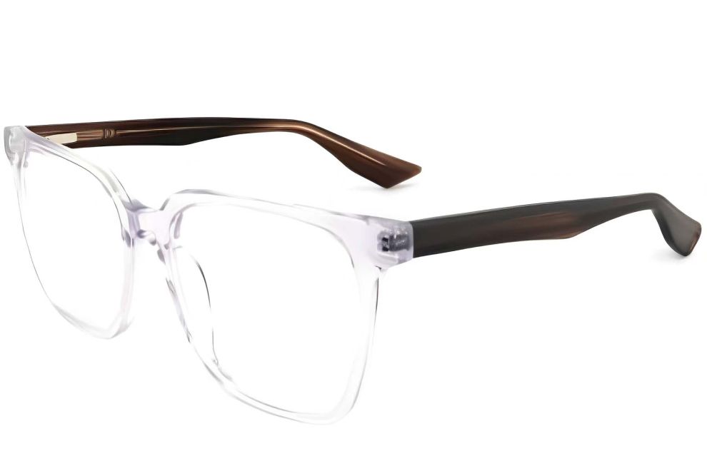 Rechteckige transparente Acetatbrille #BS2012-0034