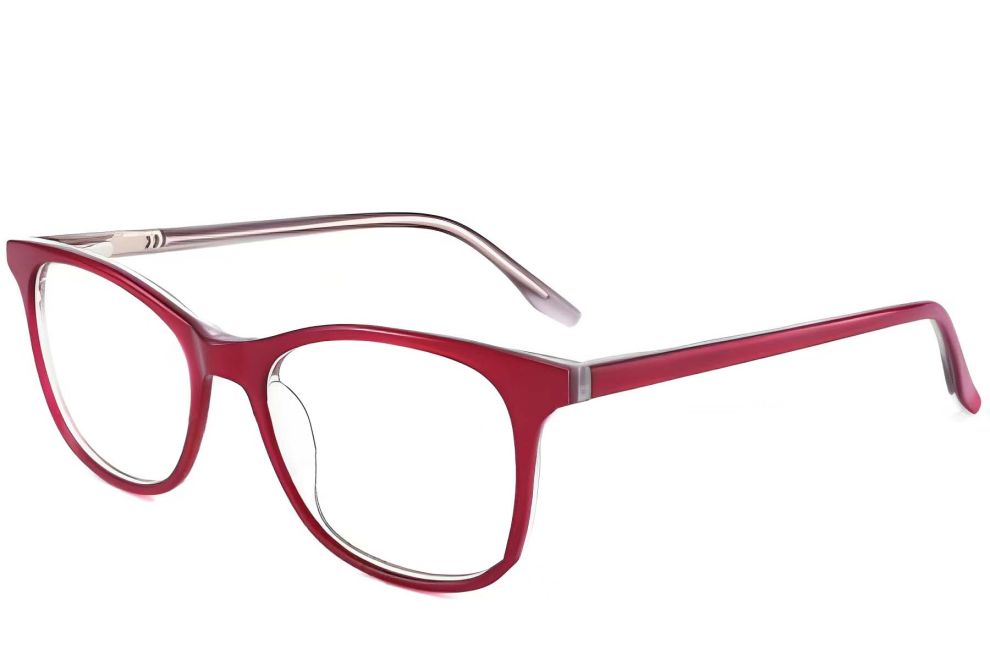 Oval Purple Acetate Glasses #BS2012-0041