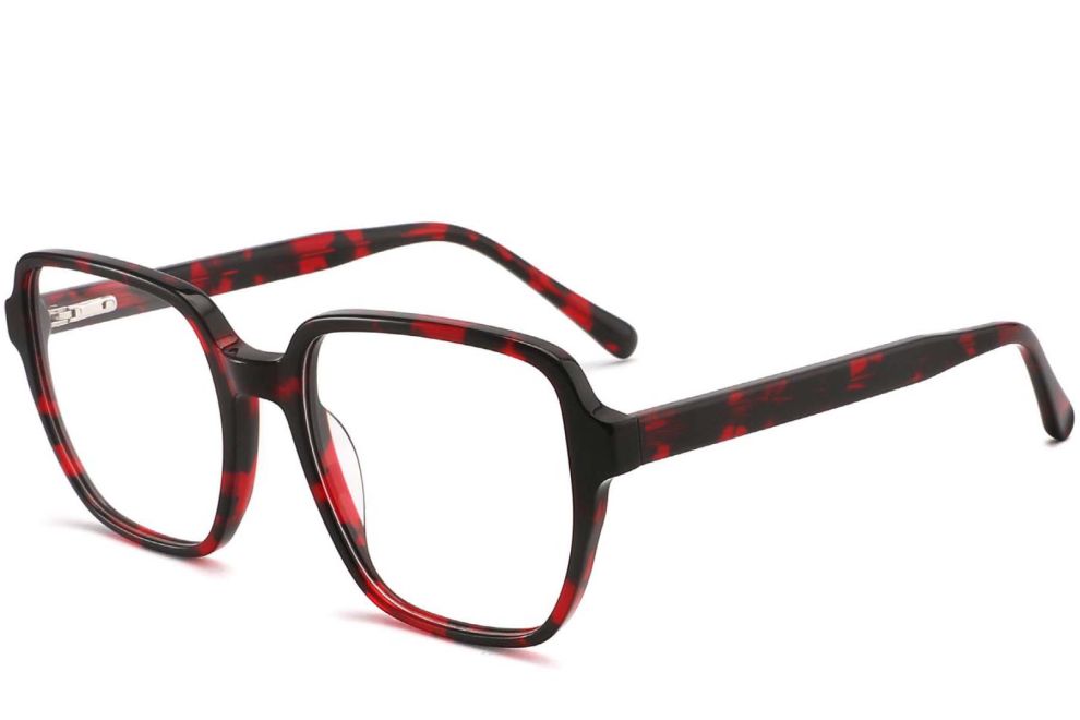 Gafas rectangulares de acetato de carey #BS2012-0043