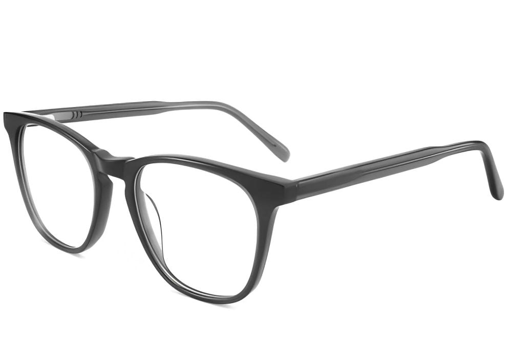 Oval Grey Acetate Glasses #BS2012-0072