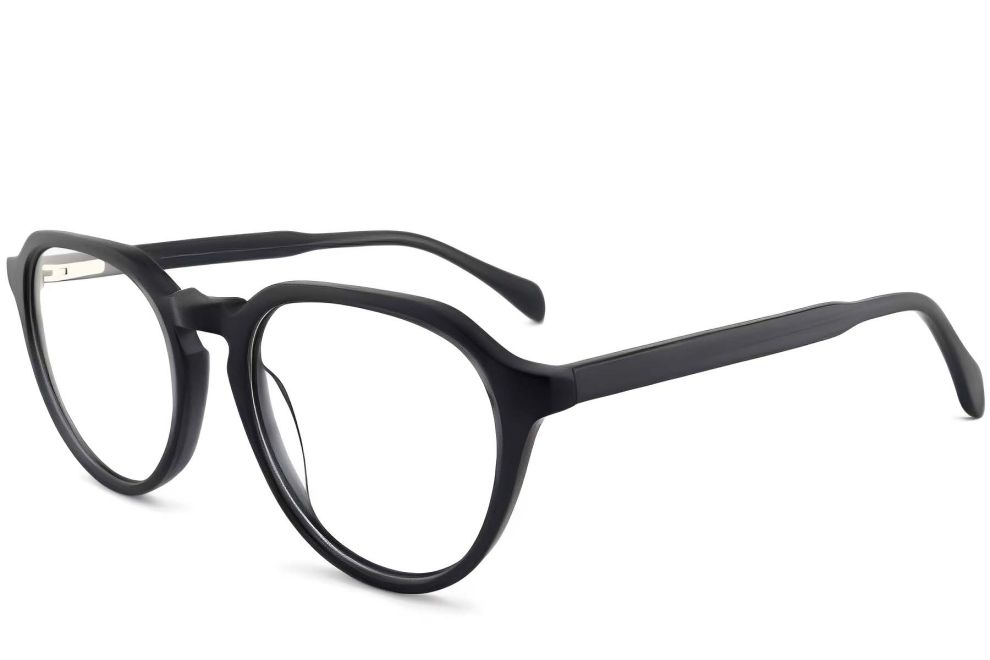 Ovale graue Acetatbrille #BS2012-0089