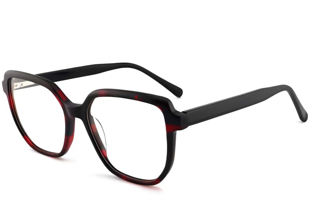 Gafas de acetato de carey irregulares #BS2012-0106