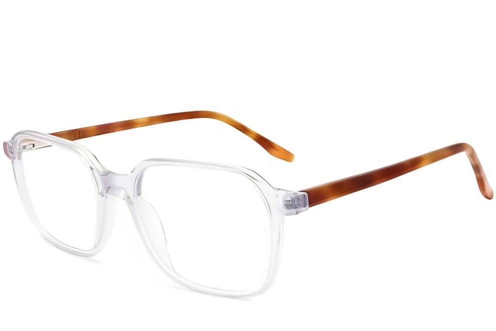 Rectangular Transparent Acetate Glasses #BS2012-0110