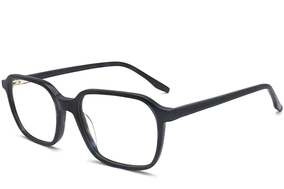 Rectangular Blue Acetate Glasses #BS2012-0112