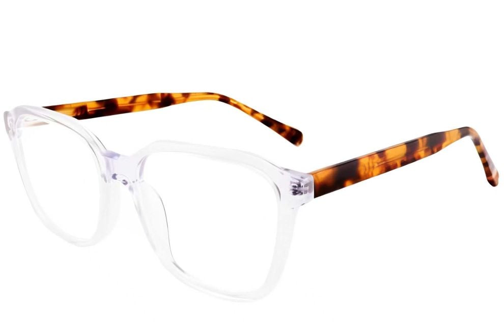 Rectangular Transparent Acetate Glasses #BS2012-0119