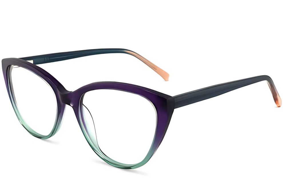 Schmetterlingsgrüne Acetatbrille #BS2012-0126