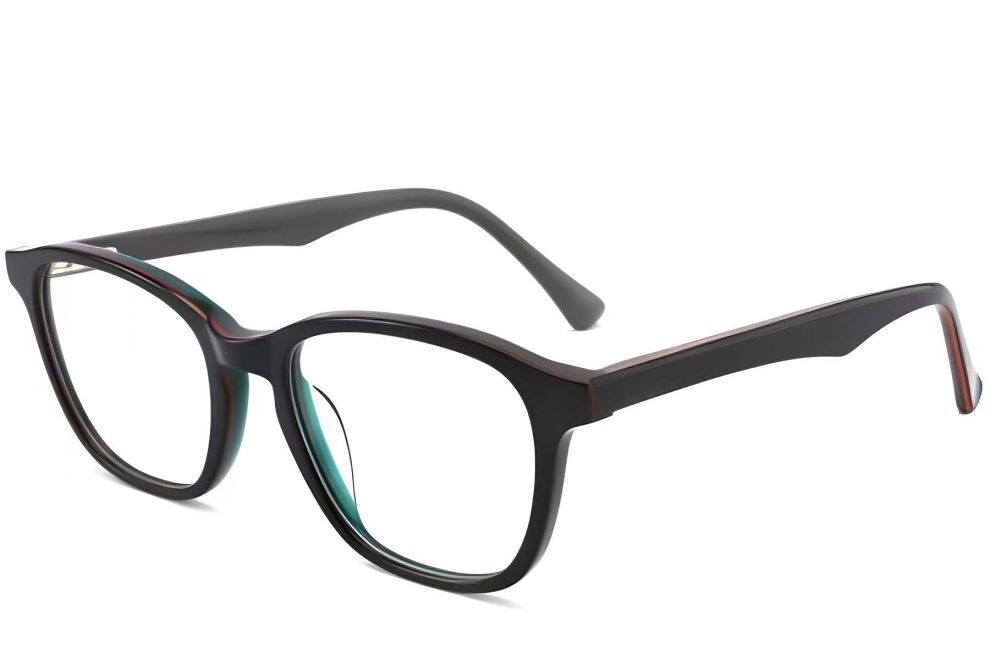 Ovale grüne Acetatbrille #BS2012-0131
