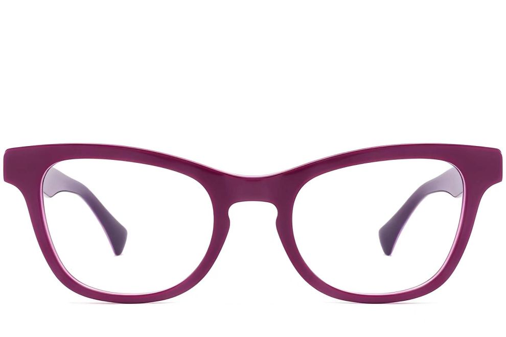 Lunettes papillon en acétate violet #BS2012-0152
