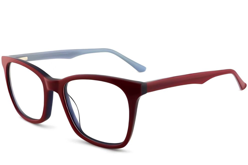 Schmetterlingsrote Acetatbrille #BS2012-0182