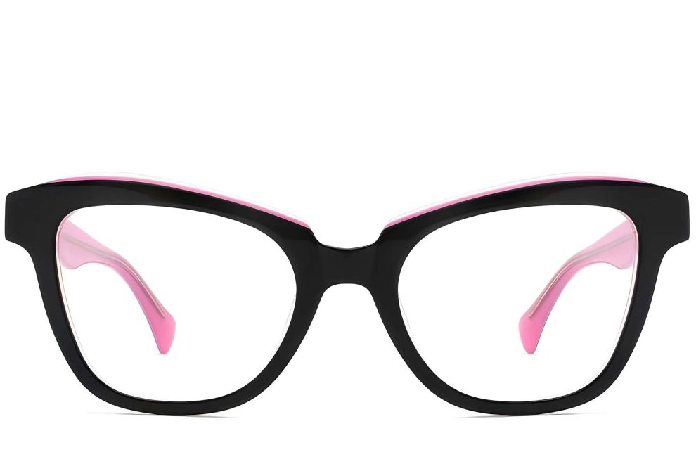 Schmetterlingsrosa Acetatbrille #BS2012-0199