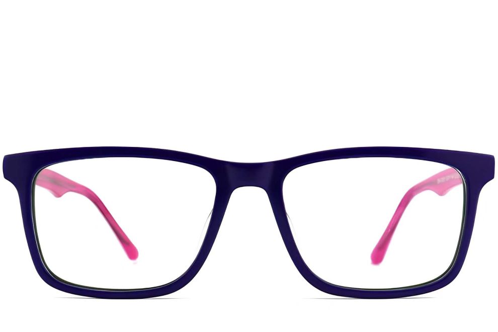 Rechteckige grüne Acetatbrille #BS2012-0201