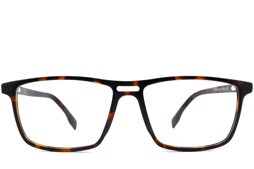 Rectangular Tortoiseshell Acetate Glasses #BS2012-0226