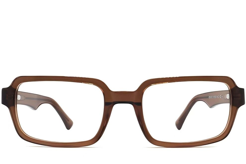 Rectangular Brown Acetate Glasses #BS2012-0247