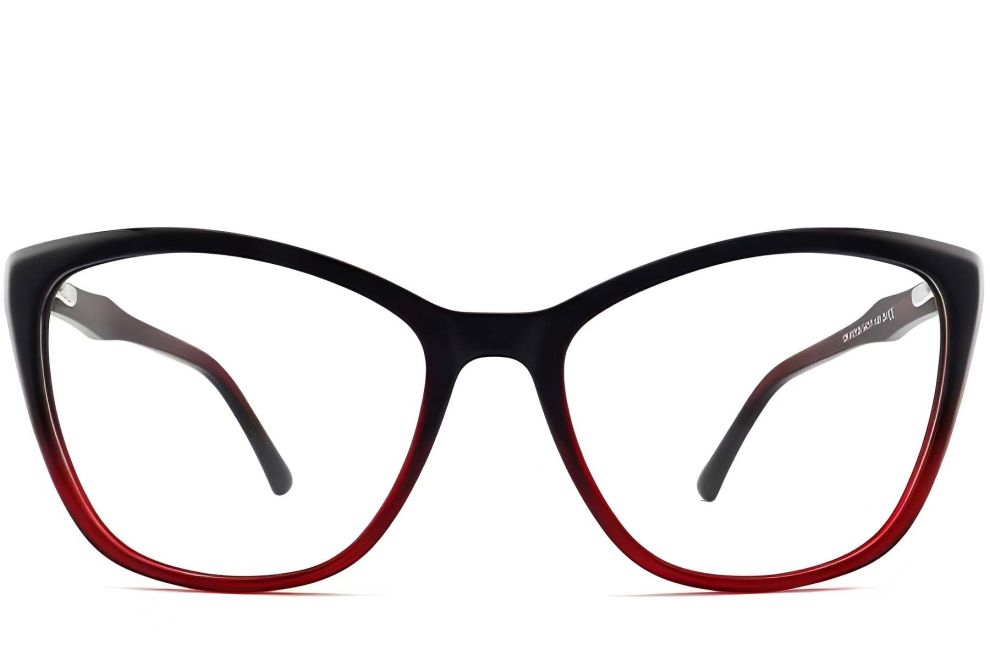 Butterfly Red Acetate Glasses #BS2012-0261