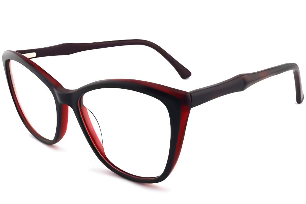 Schmetterlingsrote Acetatbrille #BS2012-0262