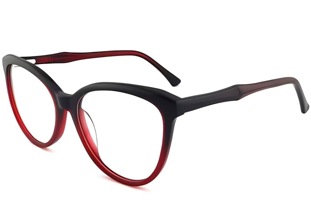 Butterfly Red Acetate Glasses #BS2012-0270