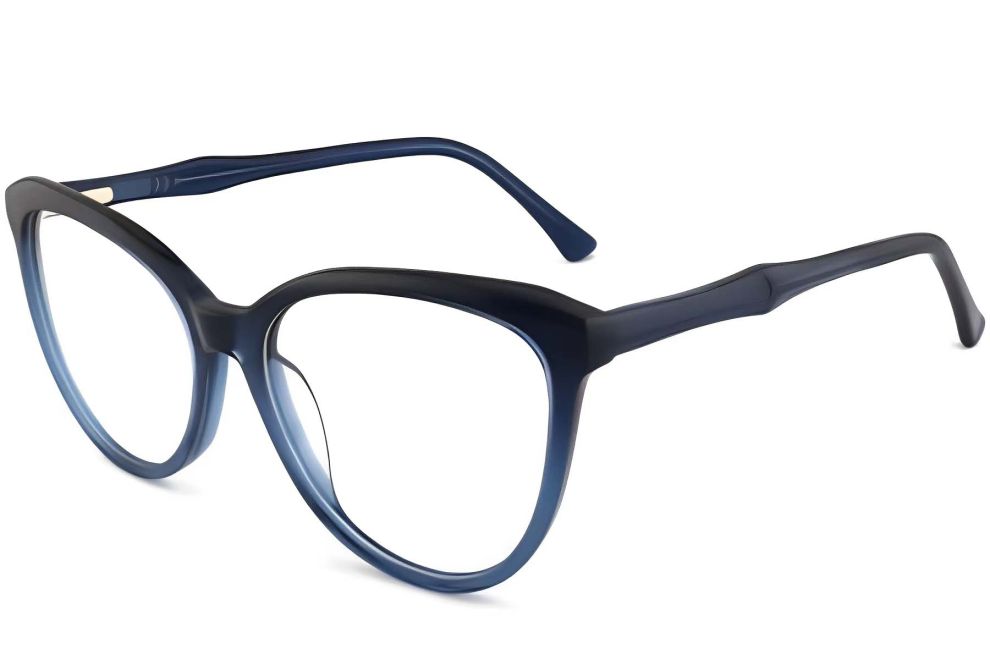 Schmetterlingsblaue Acetatbrille #BS2012-0271