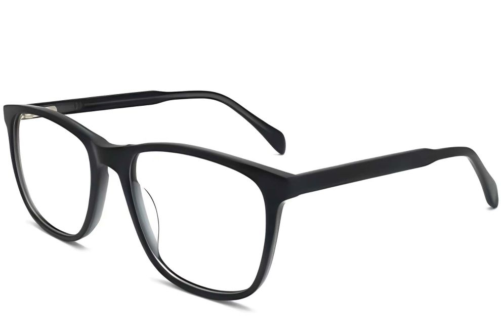 Rectangular Grey Acetate Glasses #BS2012-0311