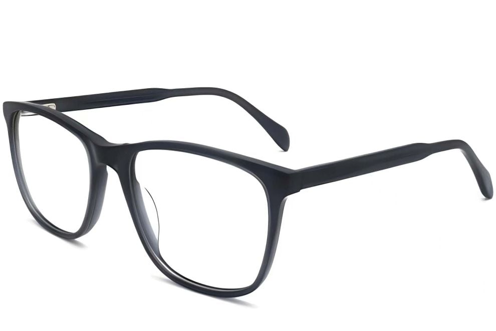 Rectangular Grey Acetate Glasses #BS2012-0313