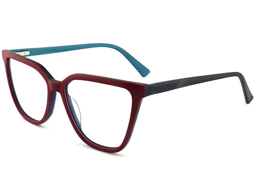 Schmetterlingsrote Acetatbrille #BS2012-0322