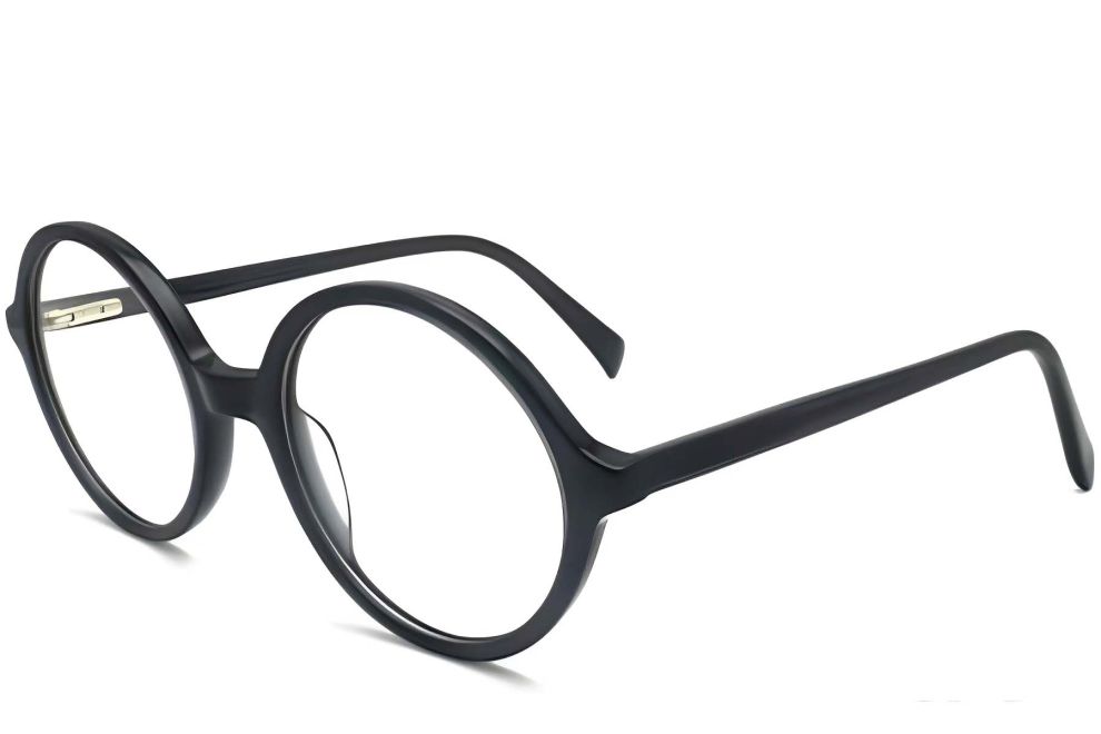 Runde graue Acetatbrille #BS2012-0327