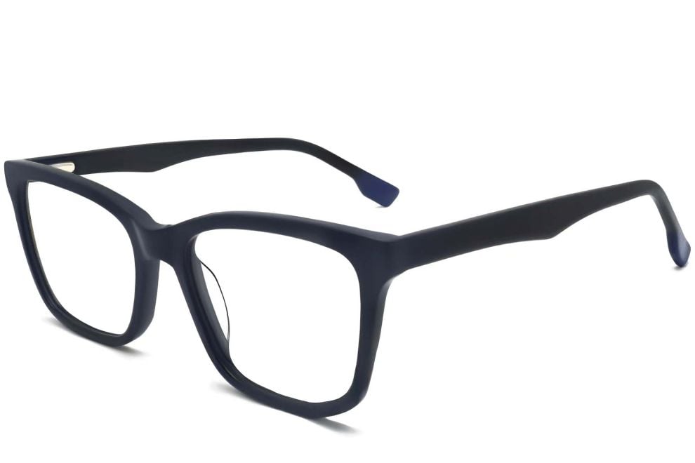 Rectangular Blue Acetate Glasses #BS2012-0342