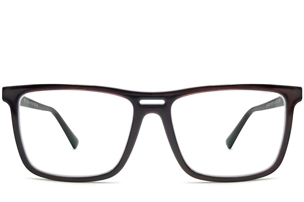 Rectangular Grey Acetate Glasses #BS2012-0366