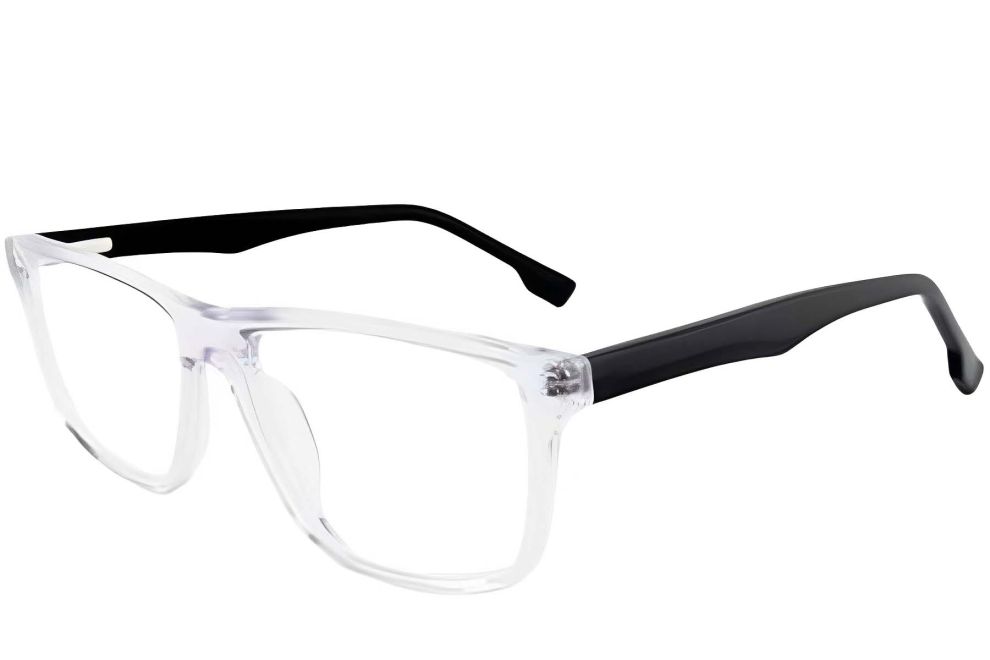 Gafas rectangulares de acetato transparente #BS2012-0394