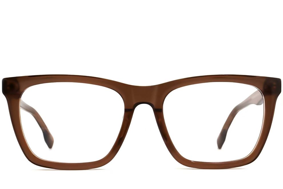 Rectangular Brown Acetate Glasses #BS2012-0397