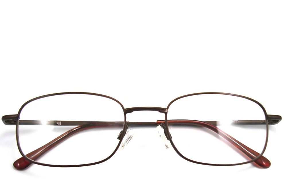 Verres rectangulaires en métal marron #BS2012-0422