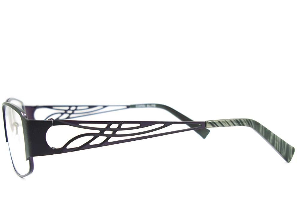 Ovale schwarze Metallbrille #BS2012-0429