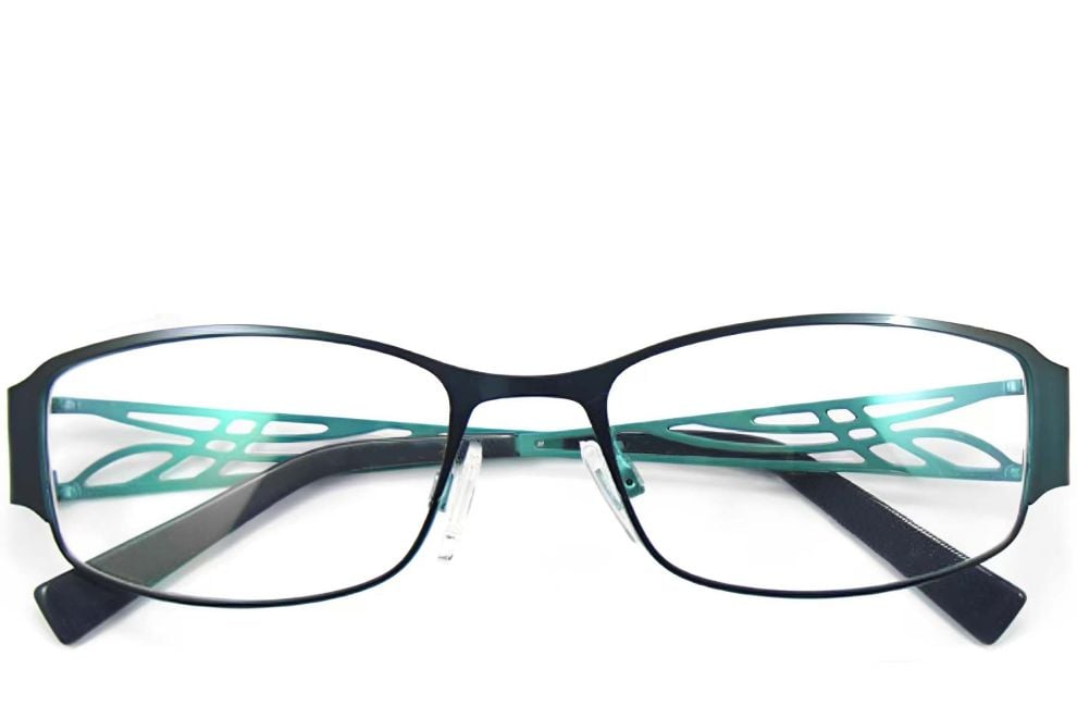 Oval Blue Metal Glasses #BS2012-0430