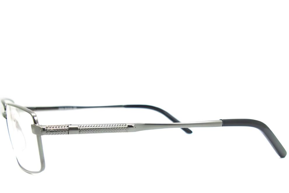 Rechteckige braune Metallbrille #BS2012-0434