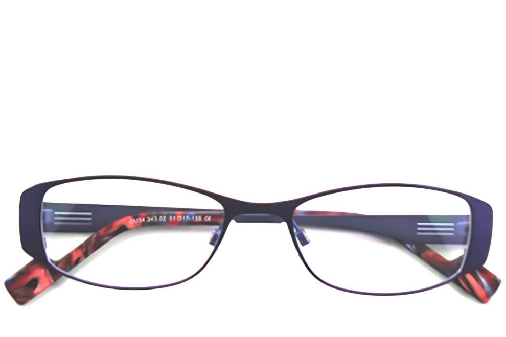 Oval Blue Metal Glasses #BS2012-0437