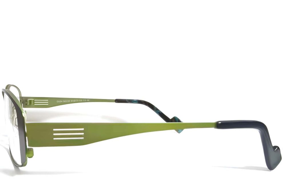 Oval Green Metal Glasses #BS2012-0438