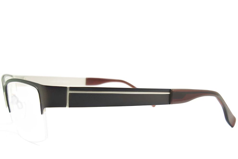 Gafas de metal plateado semi al aire #BS2012-0441