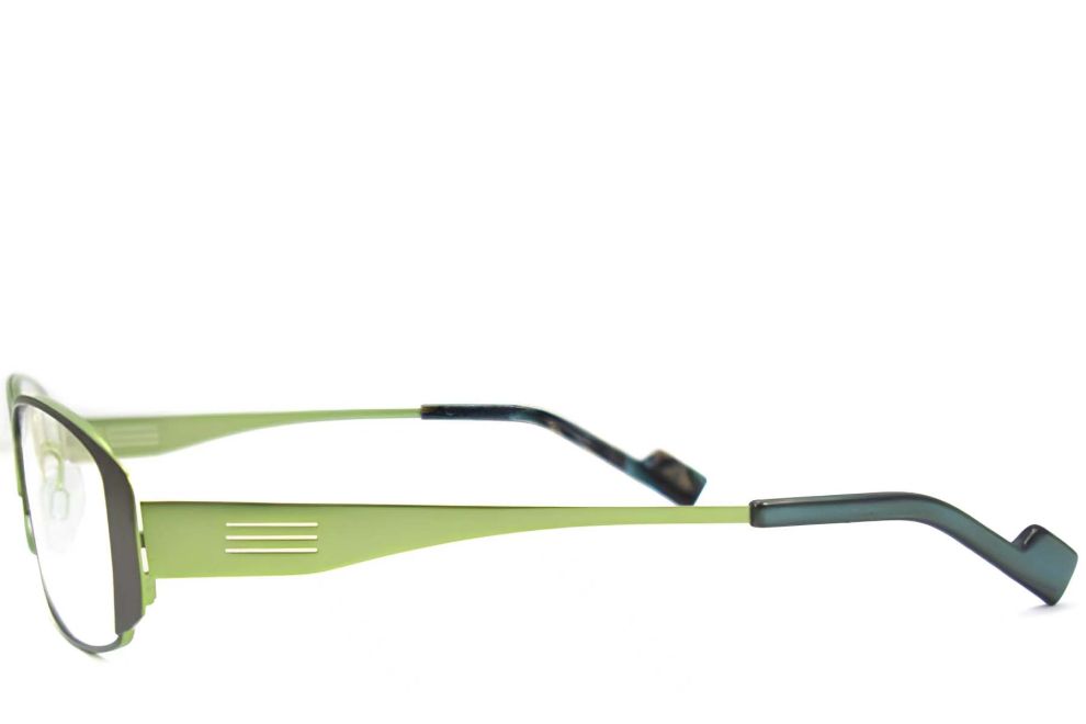Rectangular Green Metal Glasses #BS2012-0464