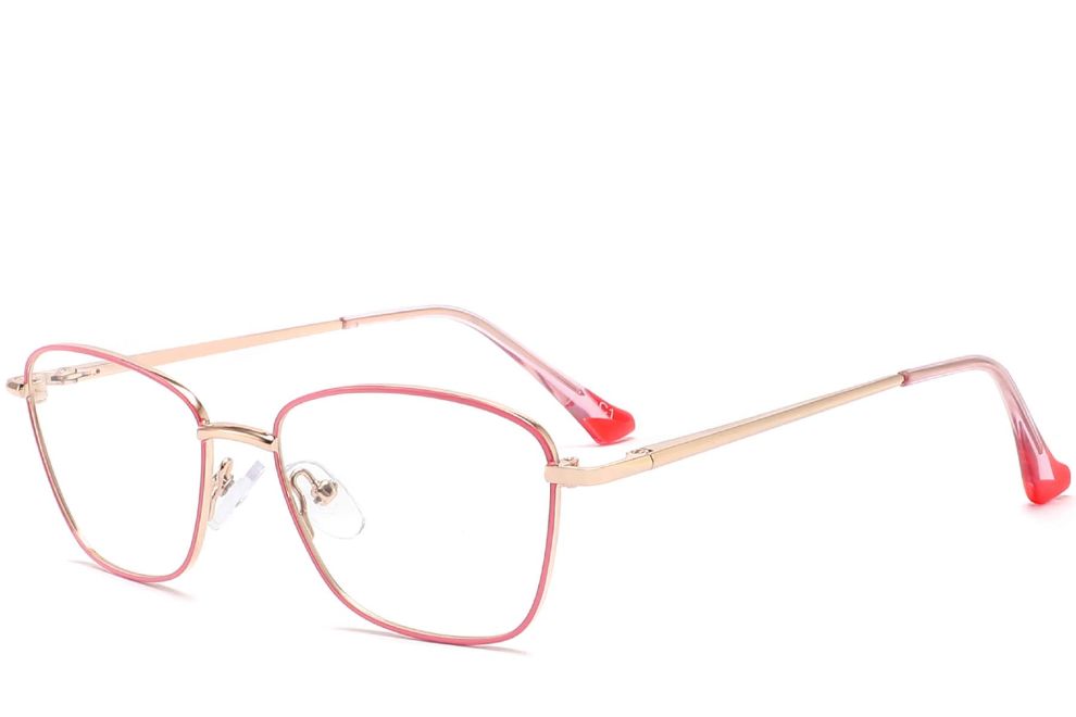 Schmetterlings-Pink-Metallbrille #BS2425-0001
