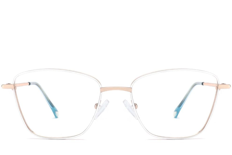 Butterfly White Metal Glasses #BS2425-0010