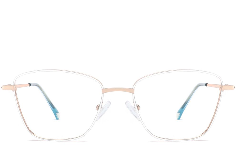Butterfly White Metal Glasses #BS2425-0010
