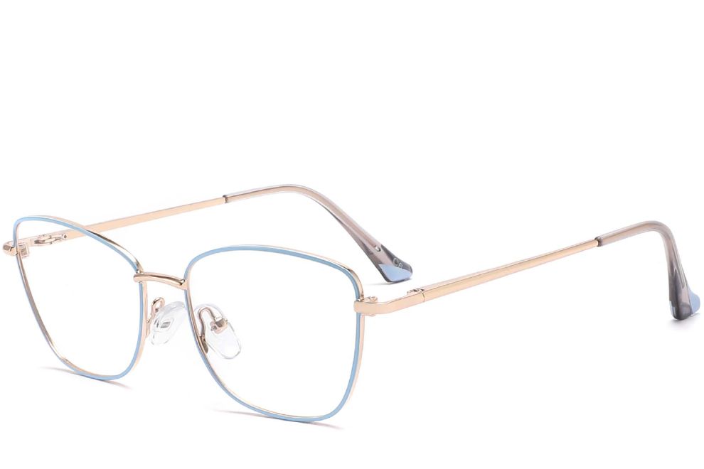 Gafas de metal azul mariposa #BS2425-0024