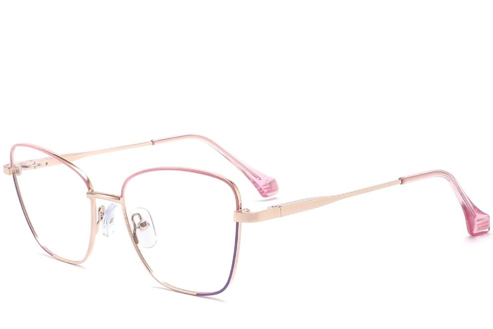 Gafas de metal rosa mariposa #BS2425-0029